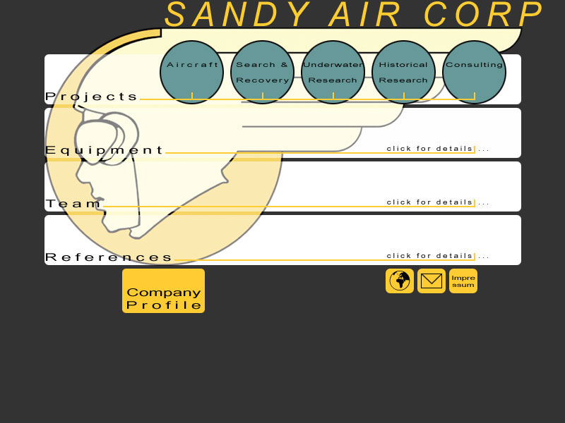 Hauptseite Sandy Air Corp
